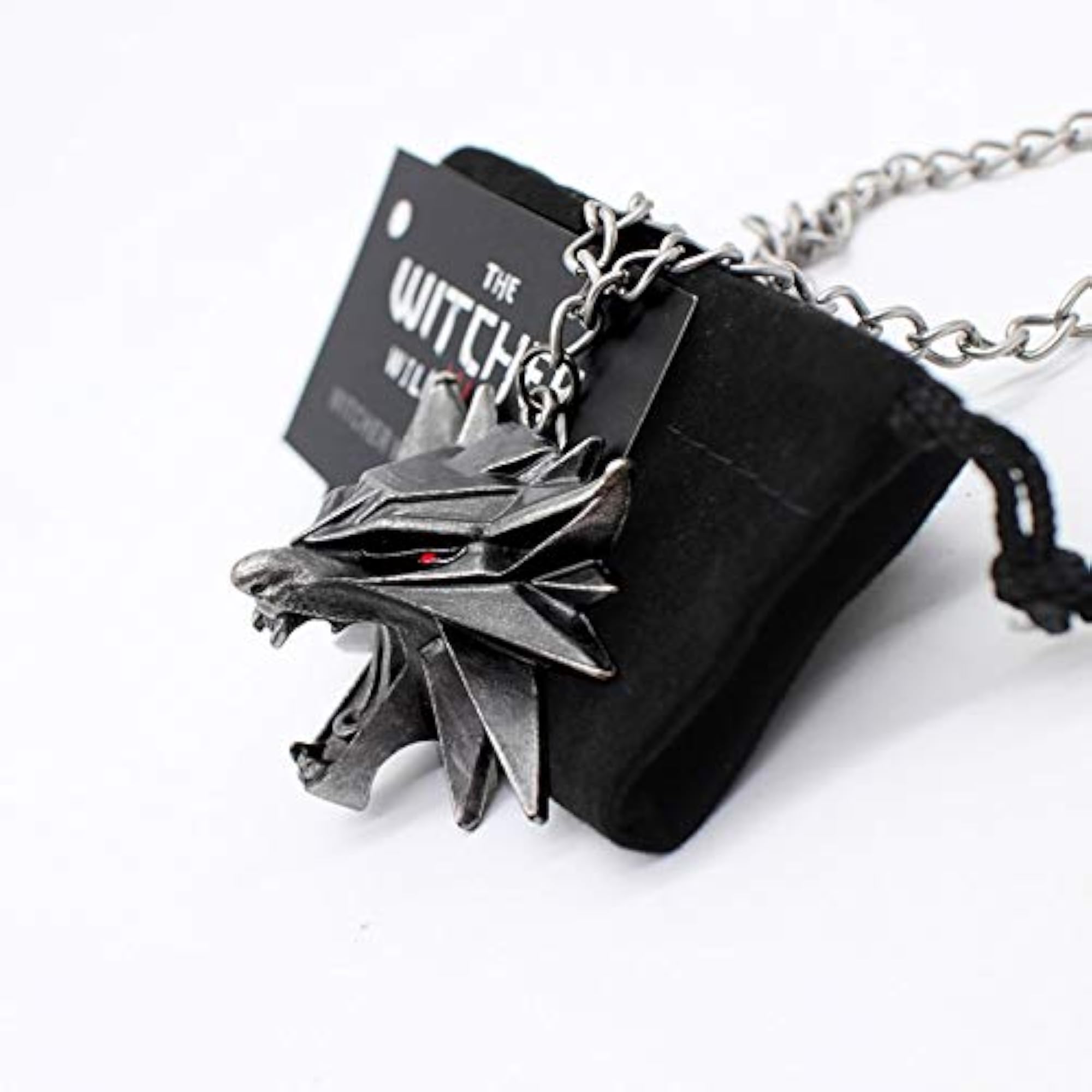 The Witcher Wolf Head Pendant Necklace, Unique Gift
